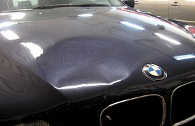 Zagniecenie maski w BMW 5 (E39)