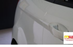 Naprawa zagniecenia BEZ lakierowania Ford Fiesta, błotnik tył