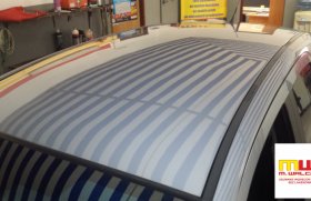 Naprawa BEZ lakierowania dachu po gradobiciu Opel Meriva
